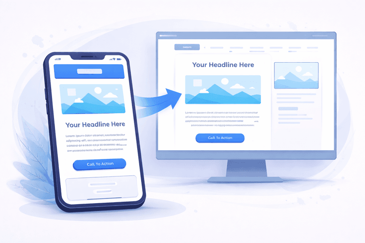 Mobile First Email Design – Email-Darstellung auf Smartphone und Desktop im Vergleich